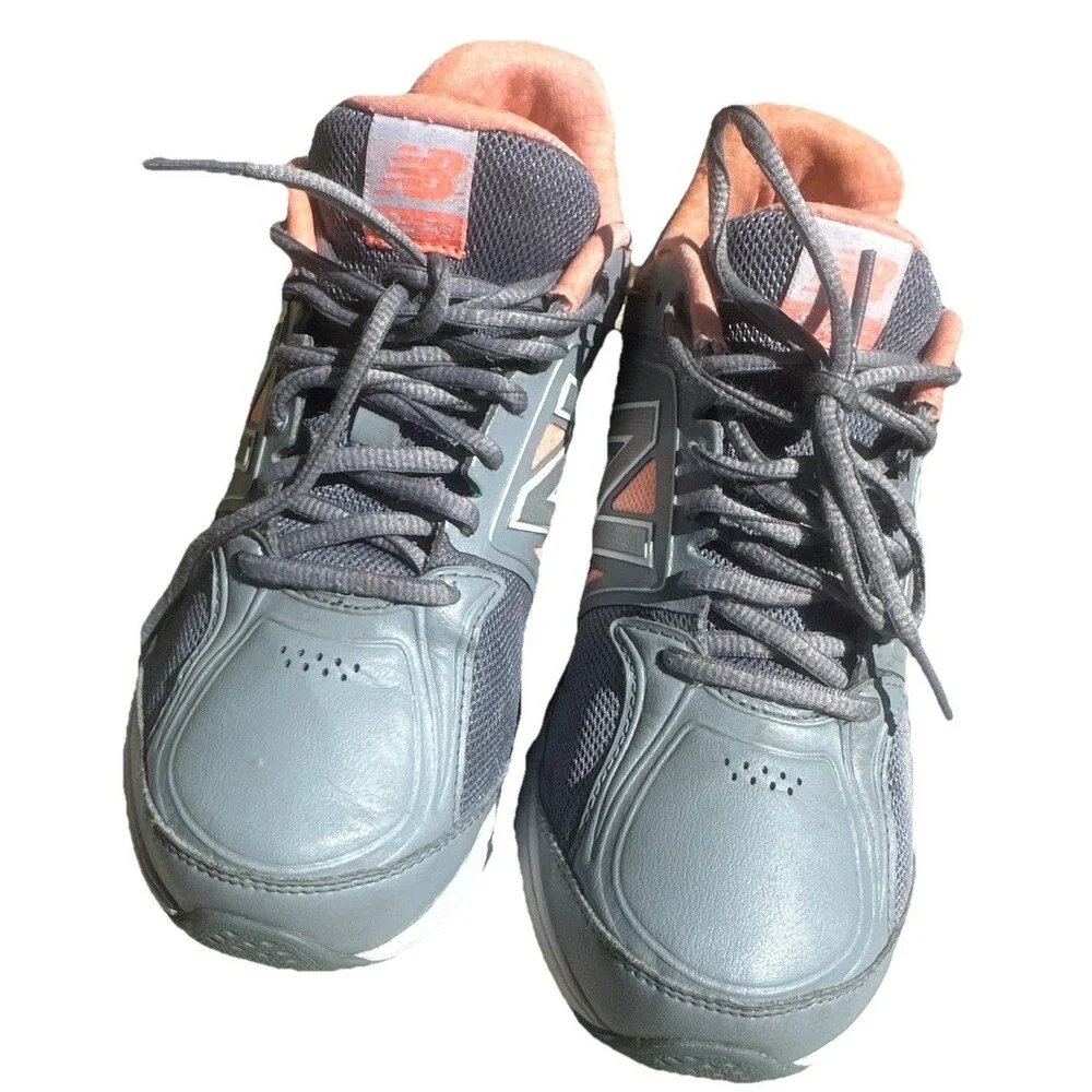 New Balance 847v3 Women’s Size 7 Gray Coral Orange Walking Running Shoes